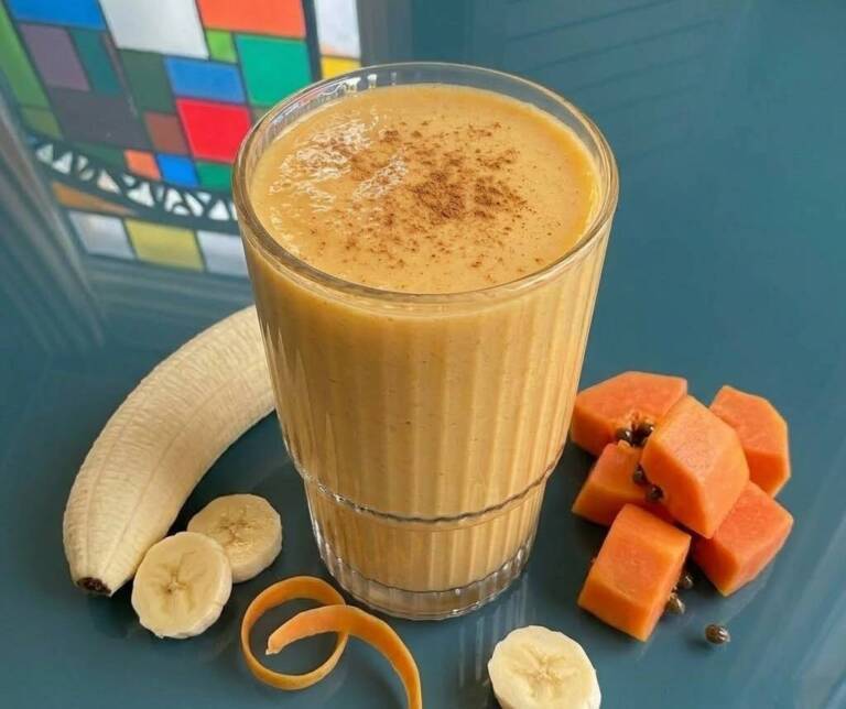 Batido de Plátano y Papaya