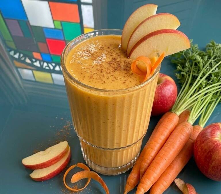 Batido de Zanahoria y Manzana cremoso y sin grumos