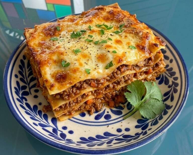 Lasaña de carne casera