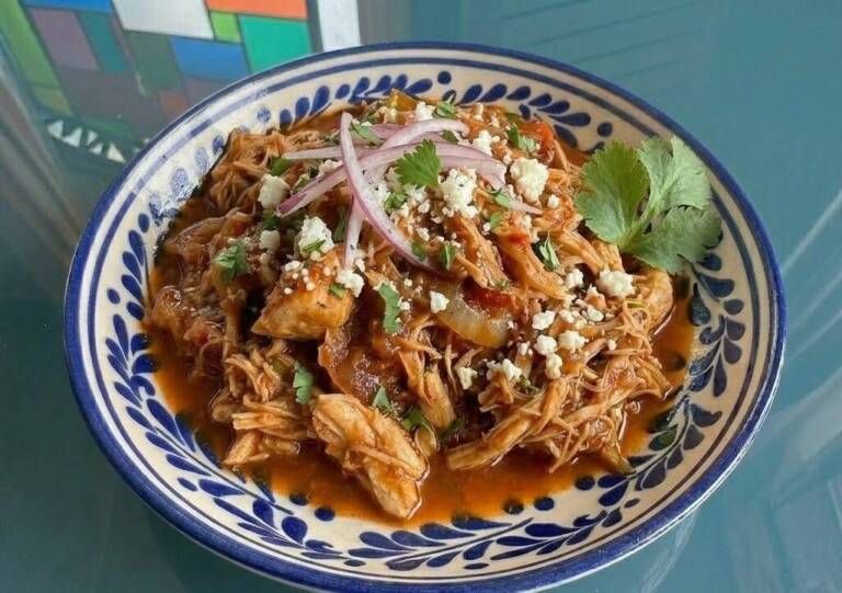 Tinga de Pollo mexicana jugosa