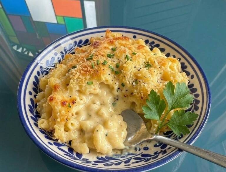 Macarrones con Queso ultra cremosos al horno